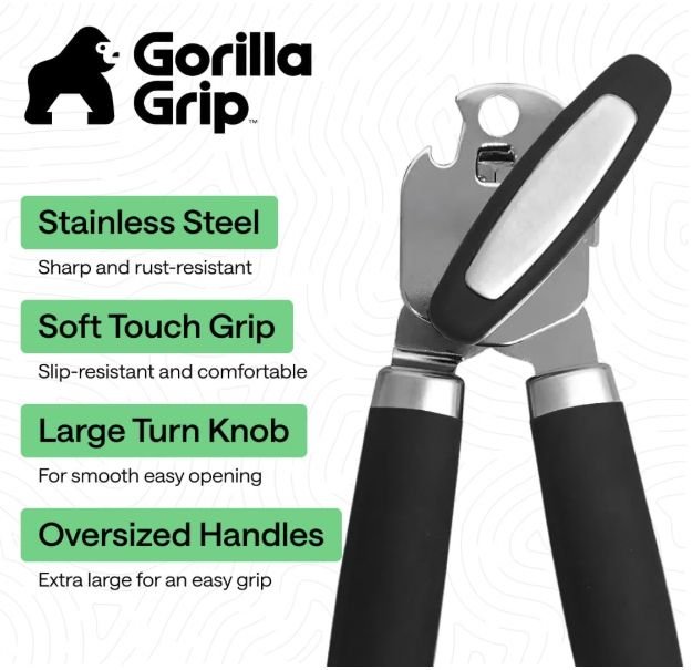 manual can opener features
