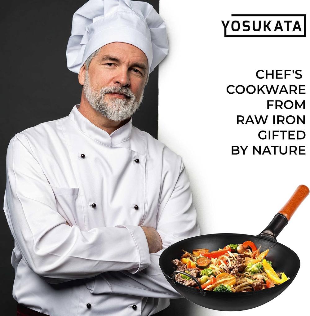 YOSUKATA Carbon Steel Wok